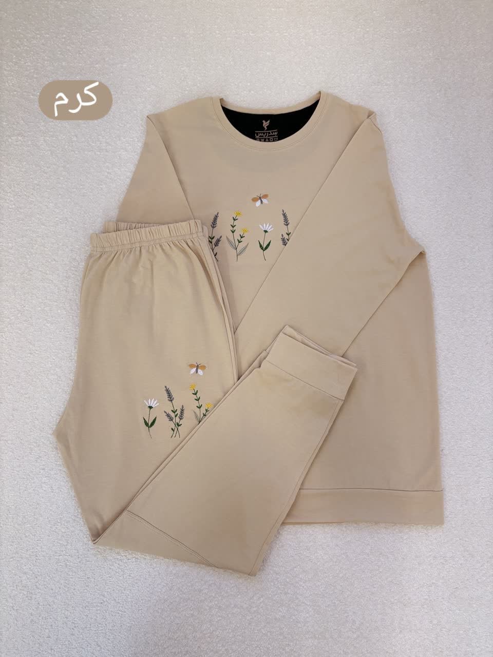 ست بلیز شلوار زنانه گلدوزی 5105